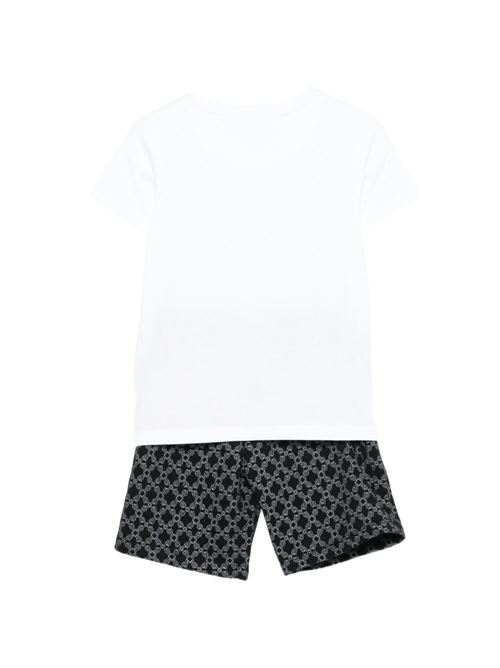 Completo bambino Richmond Junior bianco con t-shirt e bermuda RICHMOND Junior | RBP26078CJGKFWHITENMB